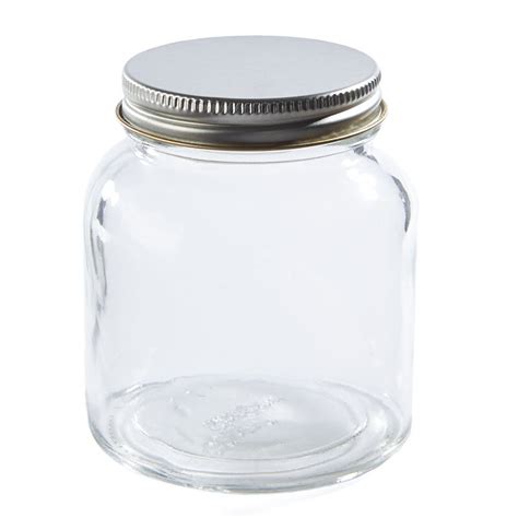 Aqua blue glass canister jar with bubble lid apothecary 6.5 inch belgium. Glass Jar with Lid - Jars, Lids and Pumps - Primitive ...