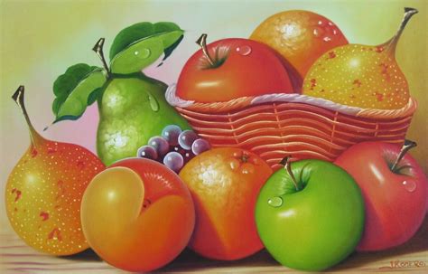 Imágenes Arte Pinturas Bodegón Con Frutas Y Canastas