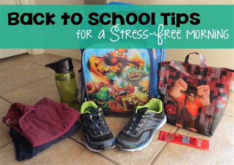 Back To School Tips For A Stress Free Morning A Moms Take