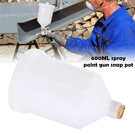 Ml Spray Gun Pot Paint Cup Replace For Devilbiss GTI TEKNA Pro Pri