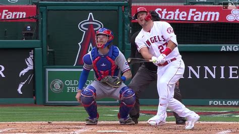 Mike Trout Home Run 4212021 Youtube