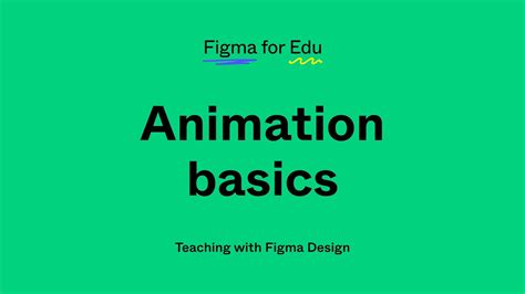 Figma For Education Animation Basics In Figma Youtube