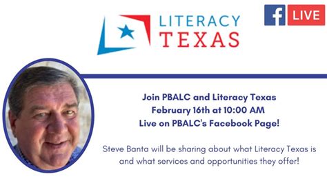 Live With Literacy Texas Pbalc Events