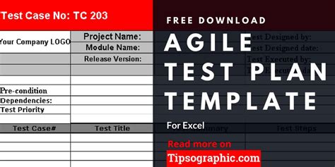 agile test plan template  excel