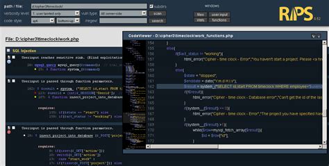 Rips Free Php Security Scanner Using Static Code Analysis