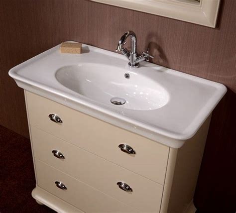 Buy vanity units at screwfix.com. Valencia Cream 900mm 3 Drawer Vanity Unit | Small bathroom ...