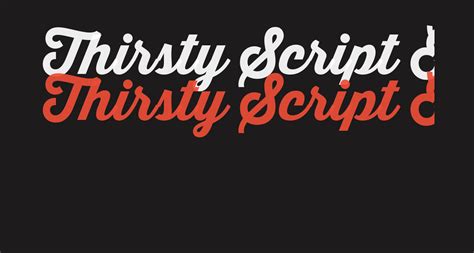 Your font is ready to be downloaded. Thirsty Script Extrabold Demo free Font - What Font Is