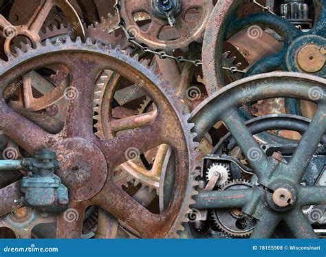Industrial Steampunk Background Gears Wheels Stock Photo Image Of