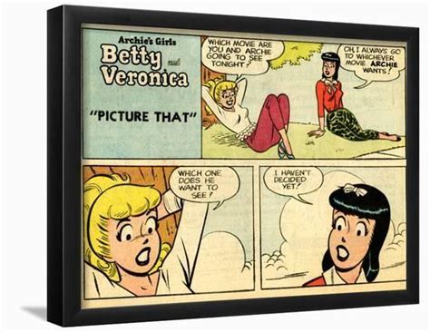 Archie Comics Retro Betty And Veronica Comic Strip Picture That