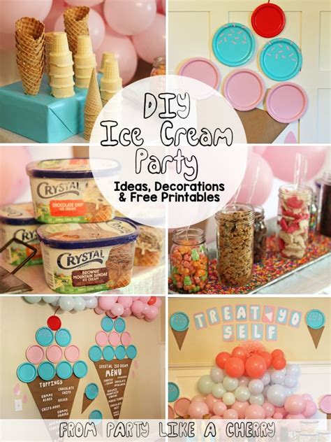 Diy Ice Cream Party Party Like A Cherry