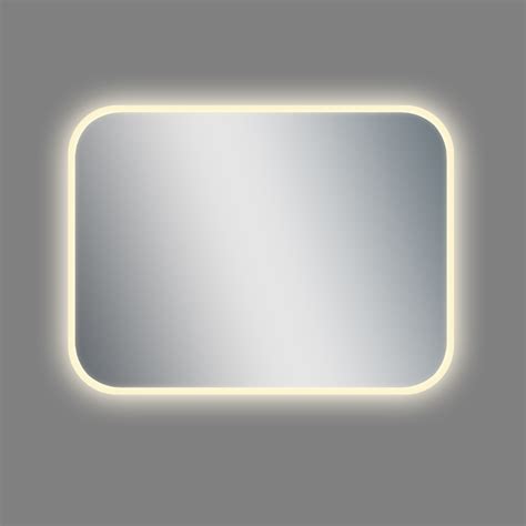På speilets bakramme er det montert led. BADNOR.NO Linnea baderomsspeil m. LED-belysning 80x60cm ...