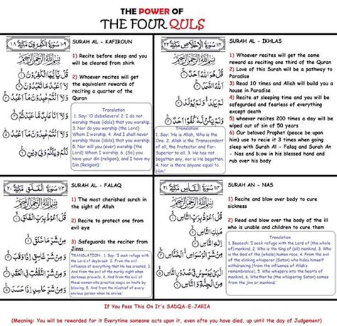 4 Qul In Islam Arabic Recitation Quran Recitation And Lessons