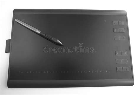 Graphic Tablet With Pen Stock Image Image Of Digital 158111933