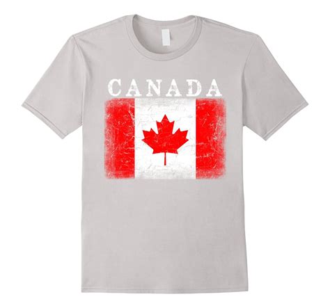 Canadian Flag T Shirt Distressed Maple Leaf Flag Shirt 4lvs
