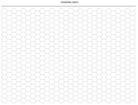 Printable Hexagon Graph Paper Printable World Holiday