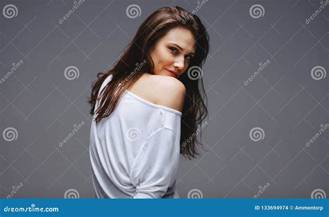 Beautiful Woman Posing Sensualy Stock Photo Image Of Females