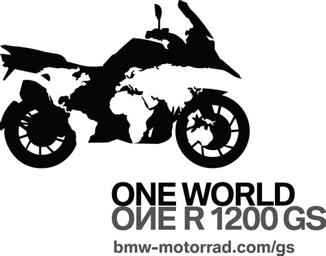 A Black And White Photo Of A Motorcycle With The Words One World Over It