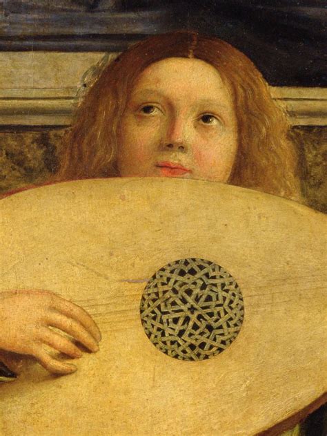 Musical Painting Detail Of The San Giobbe Altarpiece By Giovanni Bellini Giovanni Bellini
