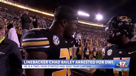 Mizzou Linebacker Arrested For Dwi On Sunday Morning Youtube