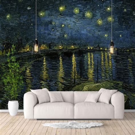 Idea4wall Wall Murals For Bedroom Starry Night By Van Gogh Famous