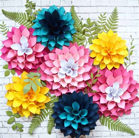 Step By Step Easy Giant Paper Dahlia Tutorial