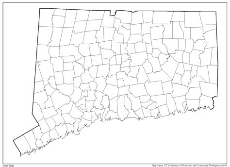 Connecticut Map Png State Outlines Png Map Of Connecticut Png Image