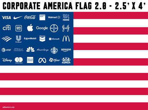 Corporate America Flag 2023 Adbusters Media Foundation