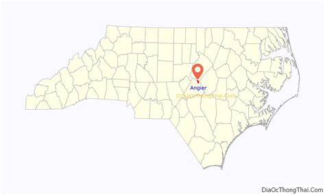 Map Of Angier Town