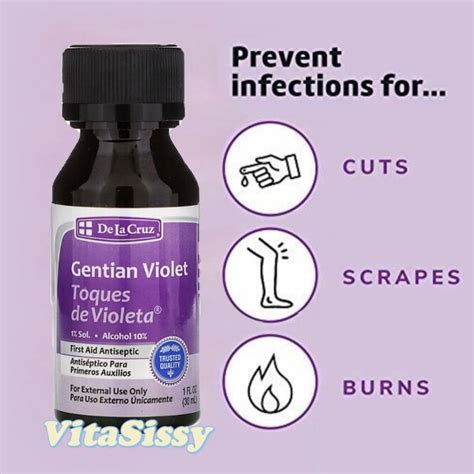 Gentian Violet First Aid Antiseptic 30 Ml Shopee Malaysia