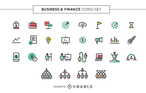 Business And Finance Icons Set Vector Download