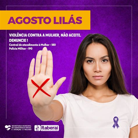 Agosto Lilás é Uma Campanha De Enfrentamento à Violência Doméstica E Familiar Contra A Mulher