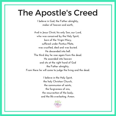 Why Do We Say The Apostles Creed