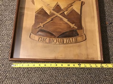 Wwii Us Army 10th Signal Battalion Unit Insignia Plaque Voice Of The