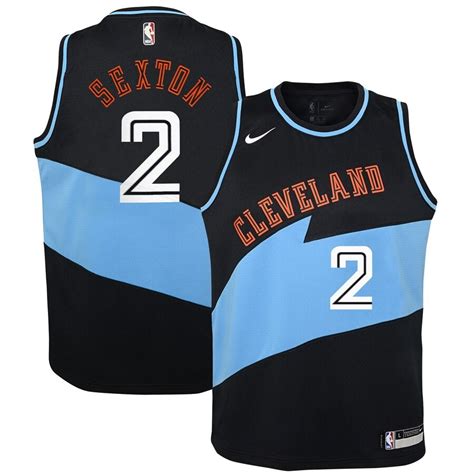 Cleveland Cavaliers Collin Sexton Nike Black Hardwood Classics Swingman Jersey Maillot Basket