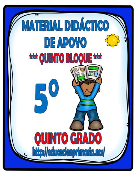 Material Didáctico De Apoyo Del Quinto Grado Para El Quinto Bloque