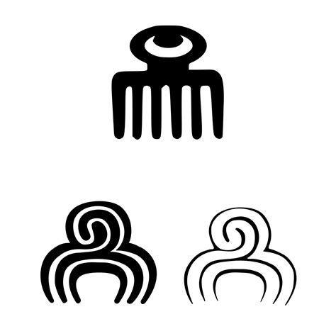 Duafe Adinkra Symbols Come From The Ashanti Tribes Of Africa