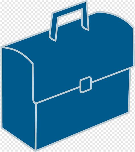 Briefcase Blue Business Bag Office Isolated Symbol Case Icon