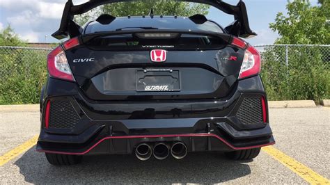 Civic Type R Fk8 2017 Catback Exhaust Track Version Youtube