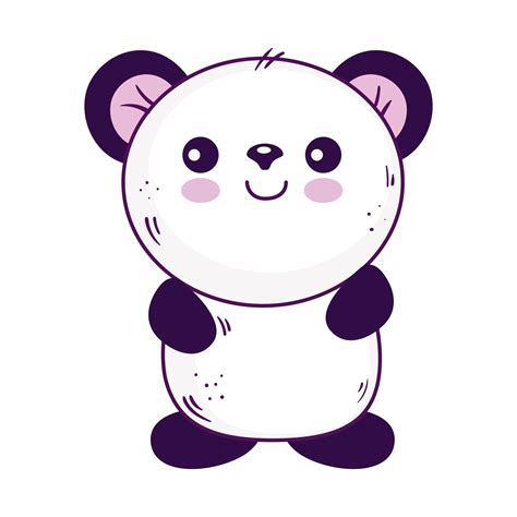 Kawaii Panda Bear Animal Cartoon Vector Design 2699047 Vector Art At