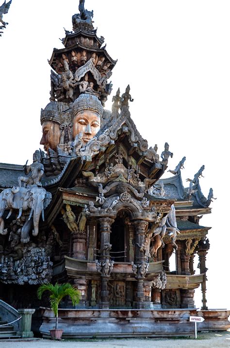 Wooden Temple In Pattaya Thailand