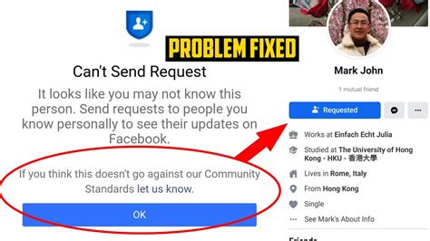 How To Solved Blocked From Sending Friend Requests On Facebook Cant