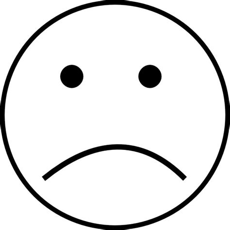 Sad Face Clipart Black And White Free Clipart Images