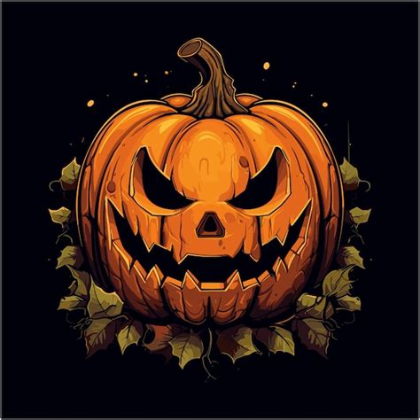 Premium Vector Hand Drawing Illustration Of Scary Pumpkin