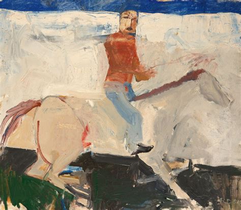 Richard Diebenkorn Untitled Horse And Rider 1954 Oil On Canvas