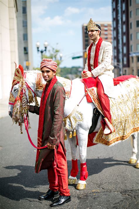 A Traditional Indian Baraat Groom's Entrance