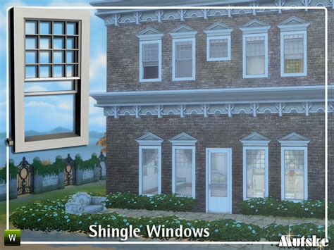 Sims 4 Ccs The Best Shingle Windows By Mutske