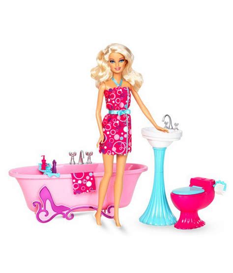 Barbie Glam Bathroom Furniture With Doll Buy Barbie Glam Bathroom