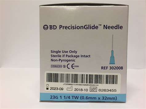 BD PRECISIONGLIDE NEEDLE 23G X 1 1/4', 100 - Syringes and Needles, BD ...