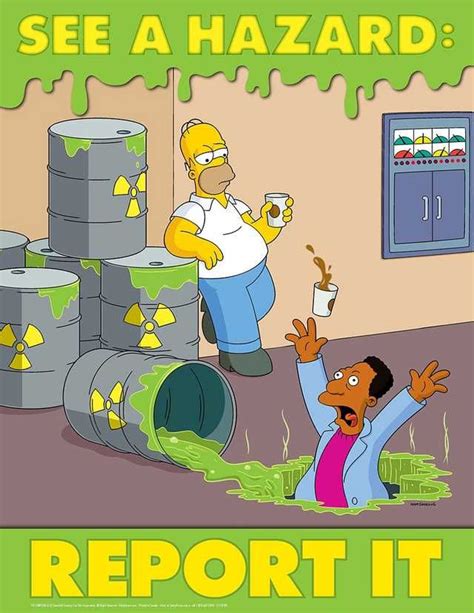 Simpsons Safety Posters Imgur Health And Safety Poster Safety