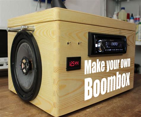 Make Your Own Boombox 5 Steps With Pictures Instructables